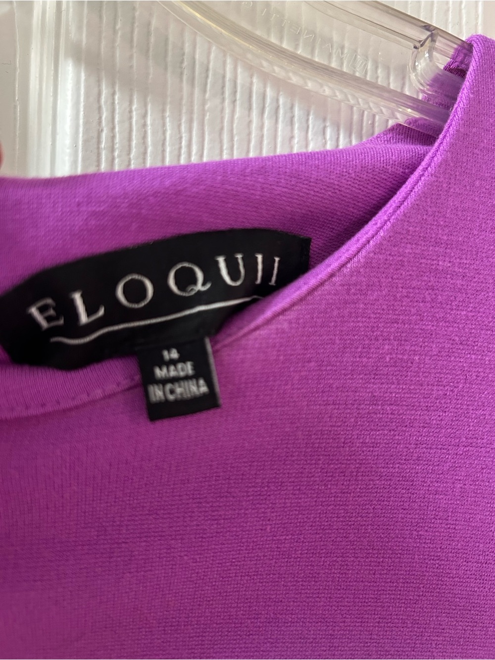 Eloquii Vibrant Purple Midi Dress with Ruffle Sleeves - Picture 3 of 5